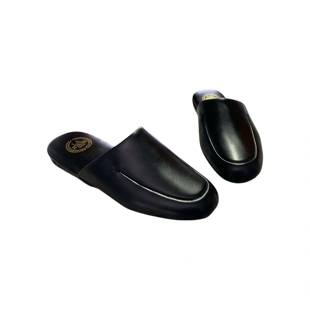 New L.B. Evans leather Duke Scuff Slipper Slides
